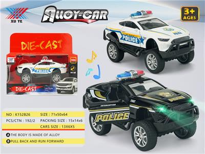 1:32 合金车越野警车  回力 开门 灯光音乐（1只） - OBL10239218