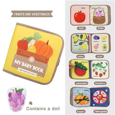 Vegetable and fruit quiet cloth book - OBL10241391
