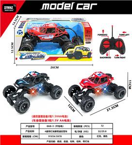 四通带灯光攀爬遥控警车 - OBL10241785