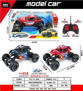 四通带灯光攀爬遥控警车 - OBL10241786