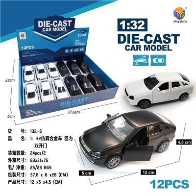 1:32仿真拉达尼瓦开二门回力合金车 - OBL10242007