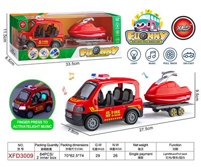 合金Q版消防车
拖摩托艇 - OBL10243895