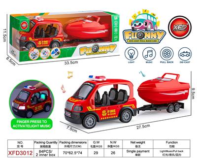 合金Q版消防车
拖快艇 - OBL10243898