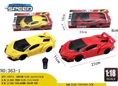 1：18 
无灯 兰博基尼 二通 遥控跑车
不包电 （车底3AA-遥控器2AA） - OBL10245026