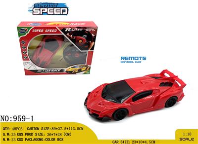 1:18
  兰博基尼 四通 遥控车
方向盘遥控器
 不包电 （车底3AA-遥控器2AA） - OBL10245168