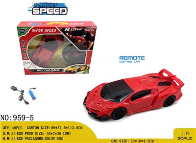 1:18 
兰博基尼 四通 遥控车  
包电（车底3.7V锂电池+USB数据线全包 遥控器2AA-不包） - OBL10245172