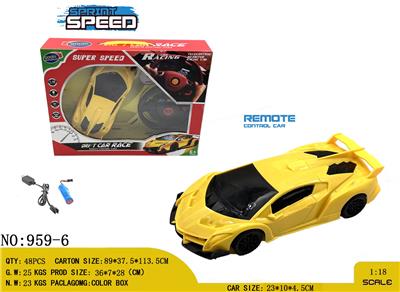 1:18 
兰博基尼 四通 遥控车  
包电（车底3.7V锂电池+USB数据线全包 遥控器2AA-不包） - OBL10245173
