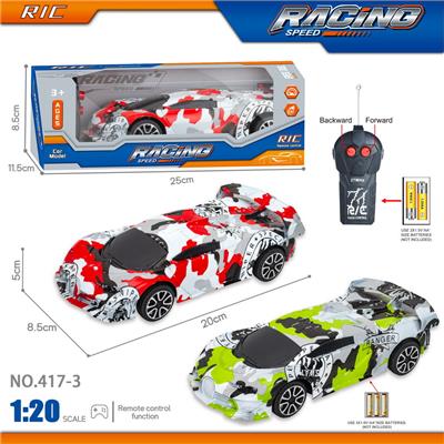27MHz 1:20二通涂鸦布加迪遥控车（不包电） - OBL10246169