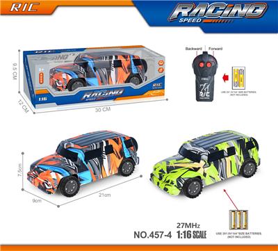 27MHz1：16二通涂鸦丰田酷路泽遥控车（不包电） - OBL10246186