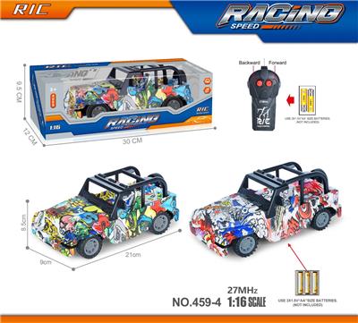 27MHz1：16二通涂鸦牧马人遥控车（不包电） - OBL10246192