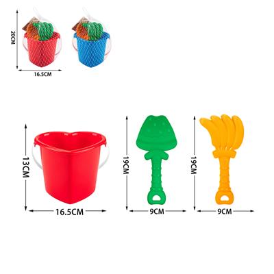 沙滩桶（爱心桶）套装3pcs - OBL10247320