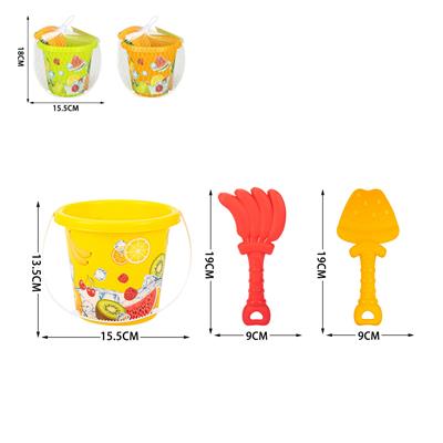沙滩桶（印水果）套装3pcs - OBL10247326