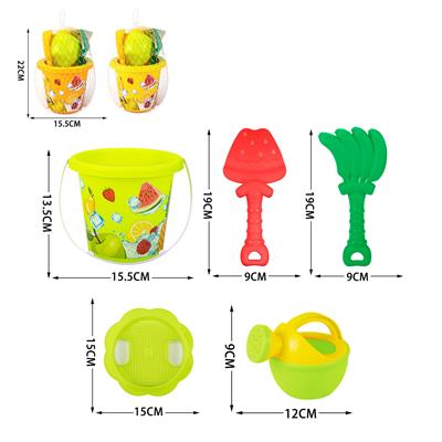 沙滩桶（印水果）套装5pcs - OBL10247330