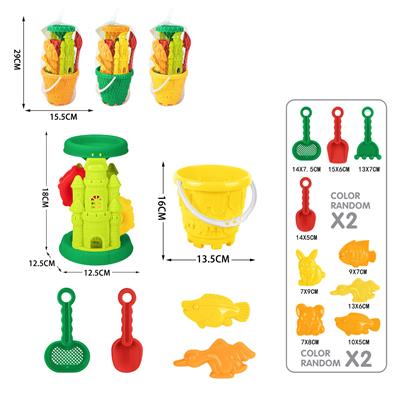 沙滩城堡沙漏套装6pcs - OBL10247344