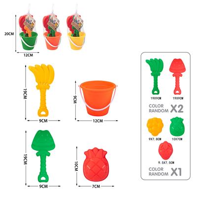 沙滩桶+沙具套装4pcs - OBL10247364