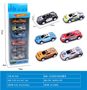 6只装回力铁皮警车 - OBL10248437