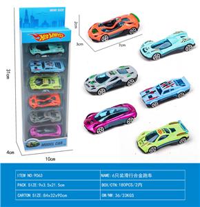 6只装滑行合金跑车 - OBL10248440