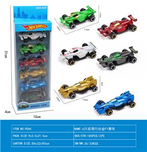 6只装滑行合金F1赛车 - OBL10248441