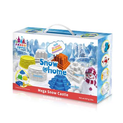 907克雪+3个城堡模具+1个雪人夹模具+1个带盖托盘 - OBL10252259