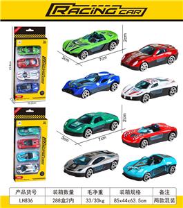 1:64，4只条装合金小车（2款混装） - OBL10252540
