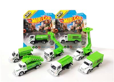 合金车1:64 合金滑行环卫车套装
6款混装 - OBL10252741