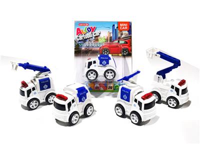 Q版合金车1:64合金警察回力车
4款混装 - OBL10252759