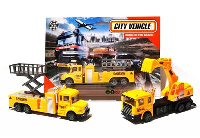 1:36合金车  回力工程车多款混装 - OBL10252773