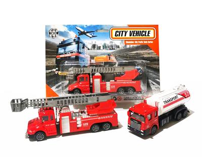 1:36合金车  回力消防车多款混装 - OBL10252778