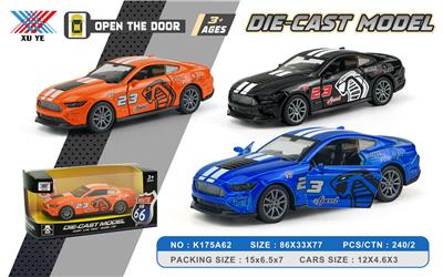 1:32 合金车模 野马GT500 开门回力（1只装） - OBL10253043