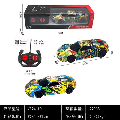1:24保时捷涂鸦四通遥控车 - OBL10253222