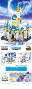 冰雪奇缘小颗粒积木城堡小颗粒积木带灯光(402+PCS大盒装)内置步骤分包 - OBL10254112