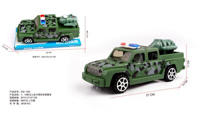 1：16牧马人皮卡惯性军事警车 - OBL10255221