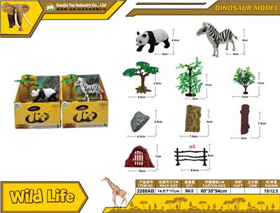 12件4寸野生动物，2款 - OBL10256213