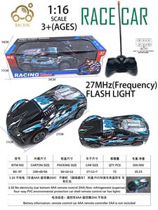 1:16 不包电（车底4AA 遥控器2AA） 不侵权 （超级跑车） 四通 PVC环保车壳遥控车 车有灯光 - OBL10257152