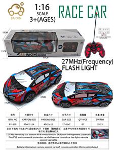 1:16 不包电（车底4AA 遥控器2AA） 不侵权 （超级跑车） 五通 PVC环保车壳遥控车 车有灯光 遥控器有灯光 不侵权蜘蛛侠 - OBL10257190