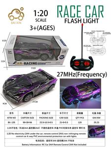 1:20不包电（车底3AA 遥控器2AA）不侵权遥控车 四通 PVC环保车壳 遥控车 带灯光 - OBL10257224