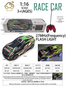 1:16 不包电（车底4AA 遥控器2AA） 不侵权 （超级跑车） 五通 PVC环保车壳遥控车 车有灯光 遥控器有灯光 - OBL10257247