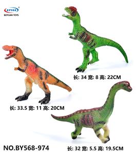 搪胶恐龙模型充棉不带 IC 3款混装 - OBL10257385