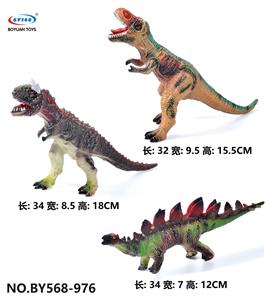 搪胶恐龙模型充棉不带 IC 3款混装 - OBL10257387