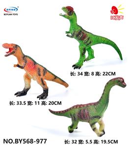 搪胶恐龙模型充棉带 IC 3款混装 - OBL10257388