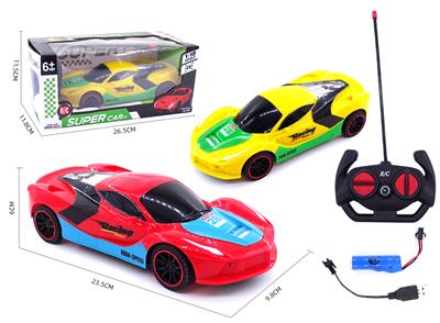 1；18四通带灯遥控仿真赛车配电池USB线 - OBL10257554