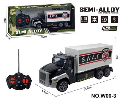 四通遥控合金拖头车(警车） - OBL10260861