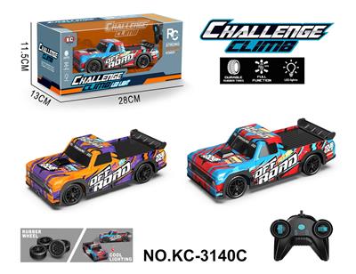 1:24四通灯光PVC短卡F150遥控车          （不包电） - OBL10261345