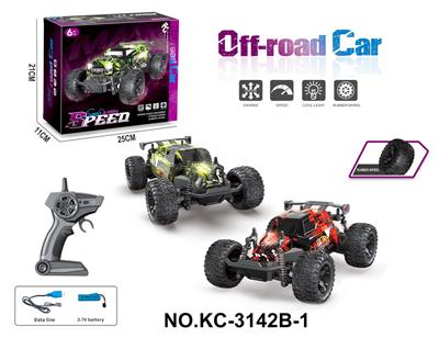 2.4G 1:18高速越野遥控车（灯光，包电） - OBL10261351