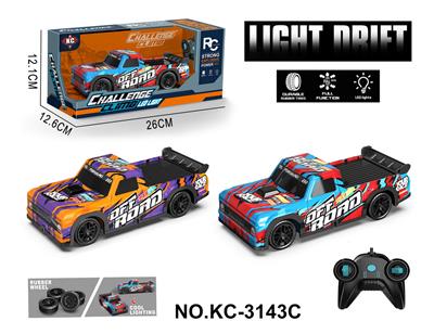 1:24四通灯光PVC短卡F150遥控车          （不包电） - OBL10261356