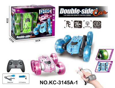 2.4G五通灯光双面遥控车（带手表） - OBL10261362