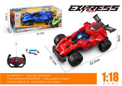1:18赛车四通遥控车带灯光包电 - OBL10262831