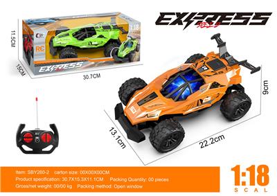 1:18赛车四通遥控车带灯光不包电 - OBL10262832