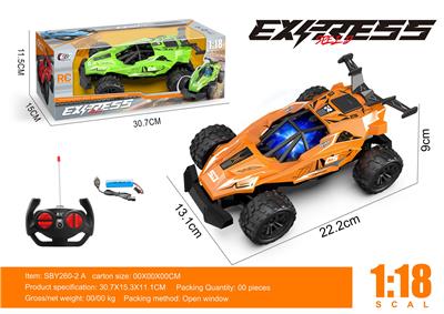 1:18赛车四通遥控车带灯光包电 - OBL10262833