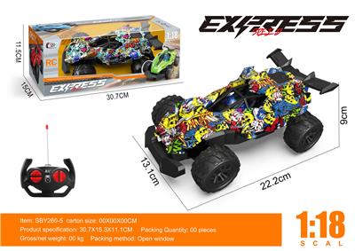 1:18赛车四通遥控车带灯光不包电 - OBL10262838